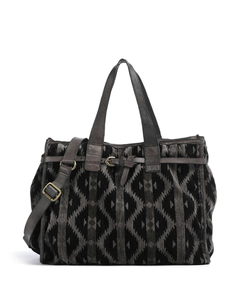 Campomaggi Handtasche grigio/panna