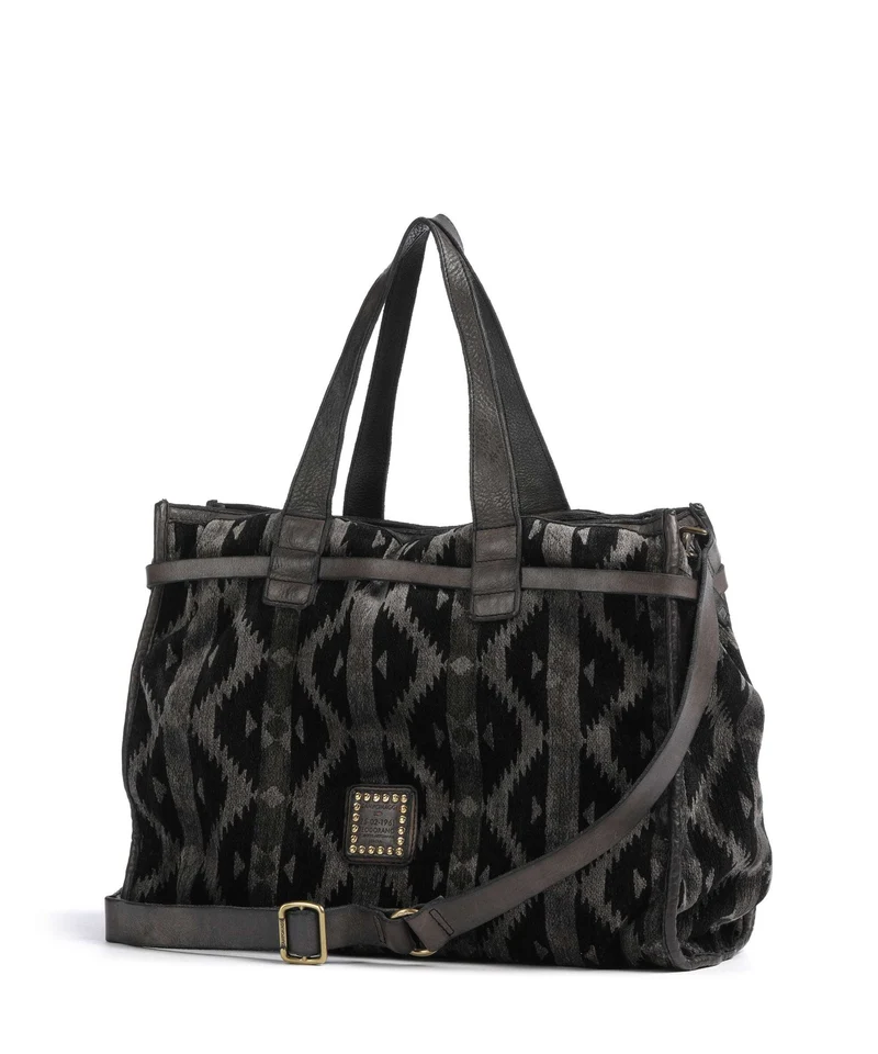 Campomaggi Handtasche grigio/panna