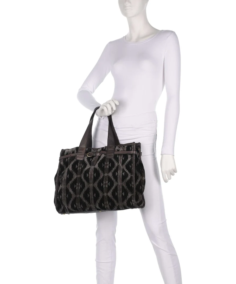 Campomaggi Handtasche grigio/panna