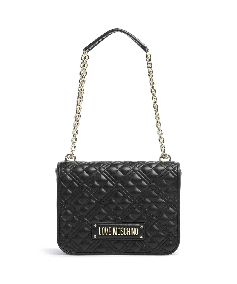 Love Moschino Quilted Schultertasche nero