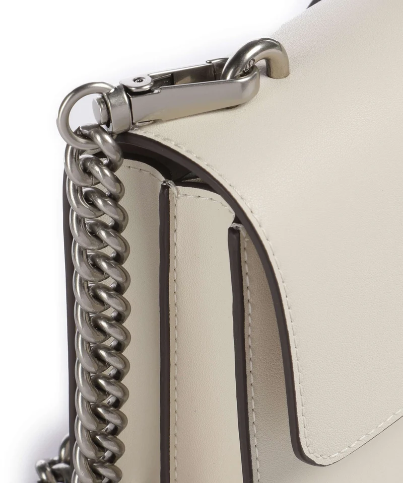 Pinko Love One Mini Umhängetasche bianco seta/old silver
