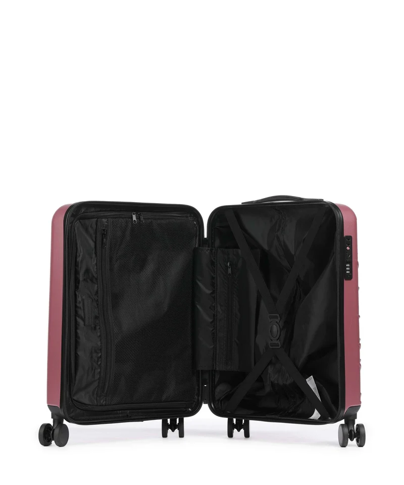 Valentino Bags Mars 4-Rollen Trolley rosa antico