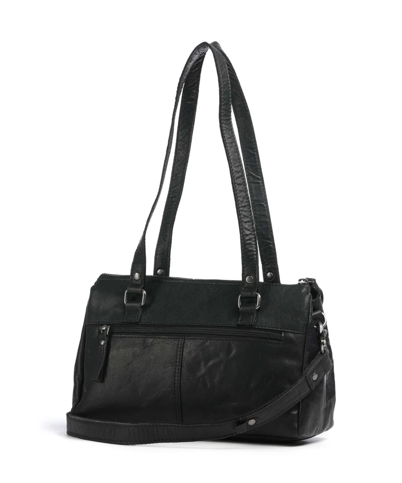 Spikes & Sparrow Bronco Jeannine Schultertasche black