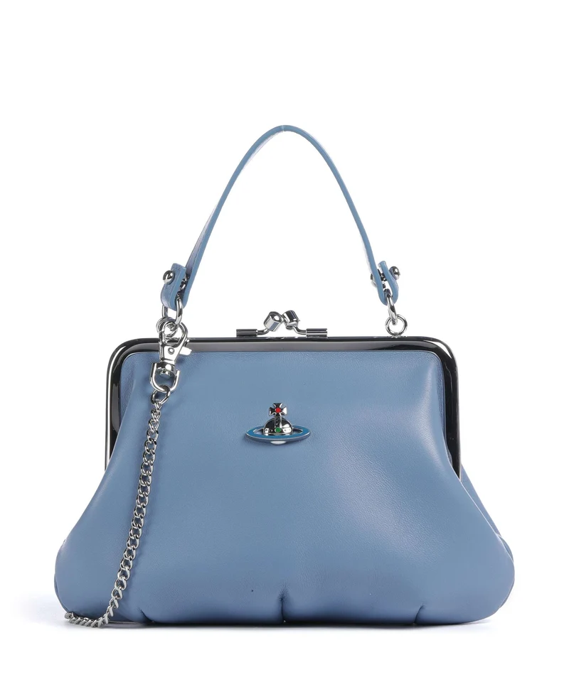 Vivienne Westwood Granny Frame Nappa Umhängetasche blue