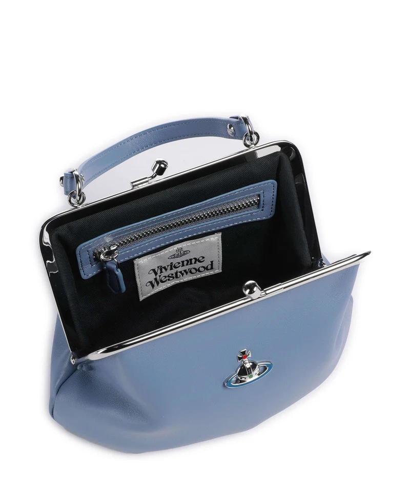 Vivienne Westwood Granny Frame Nappa Umhängetasche blue