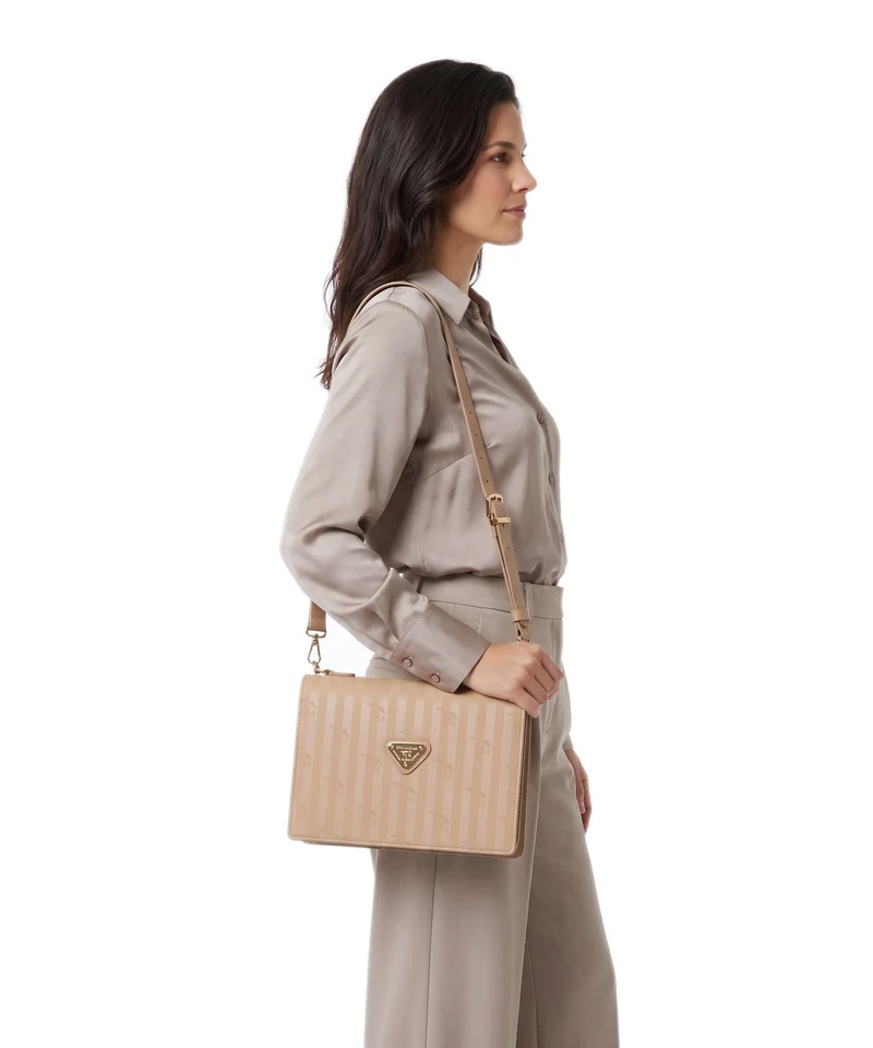 Maison Mollerus Vinerus Wil Umhängetasche cappuccino beige/nastro