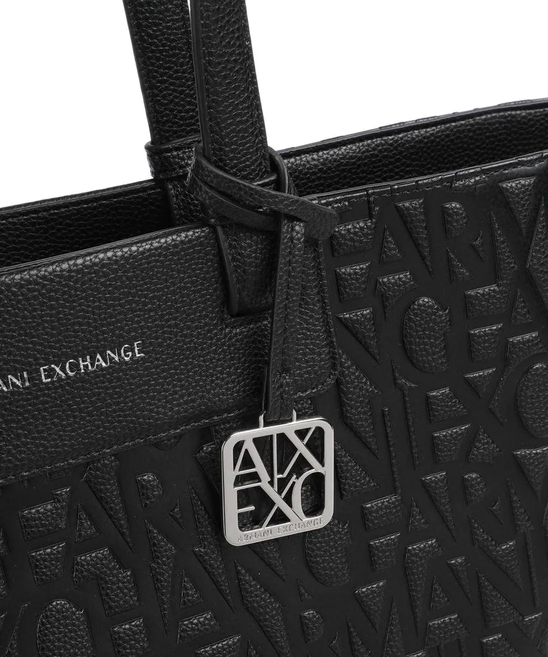 Armani Exchange Liz Monogram L Shopper black