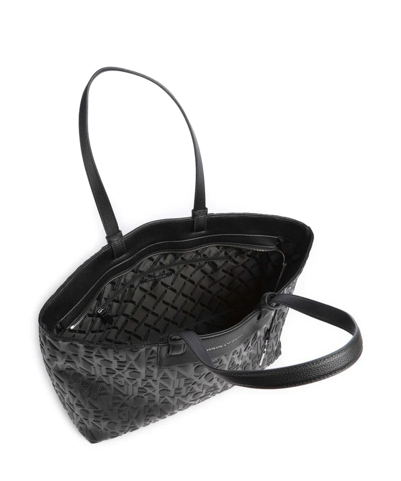 Armani Exchange Liz Monogram L Shopper black