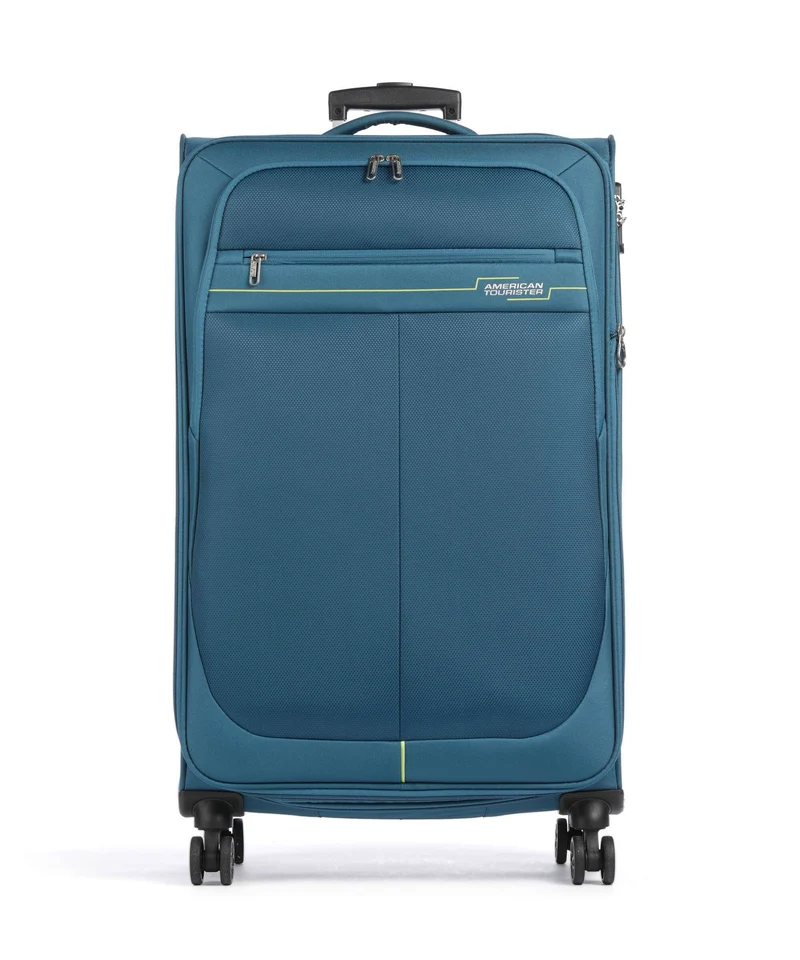 American Tourister Deep Dive 4-Rollen Trolley teal/lime