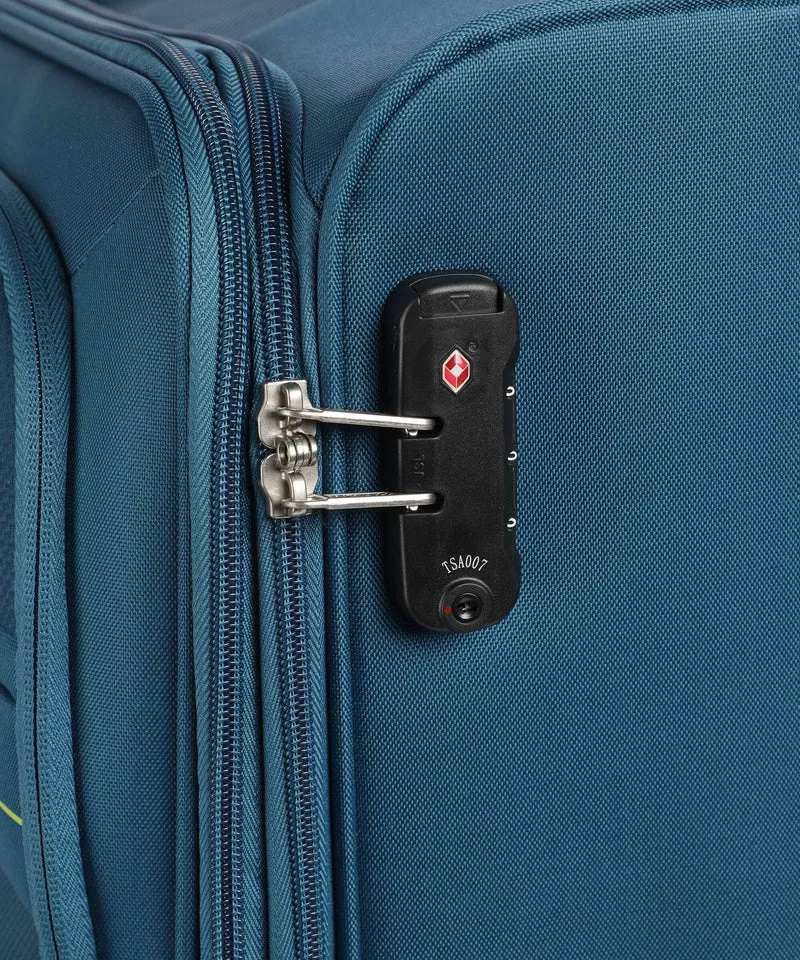 American Tourister Deep Dive 4-Rollen Trolley teal/lime