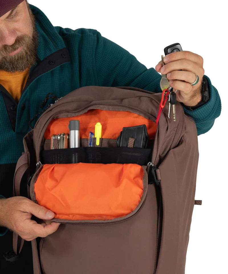 Osprey Metron 24 Wanderrucksack magma brown/goby orange