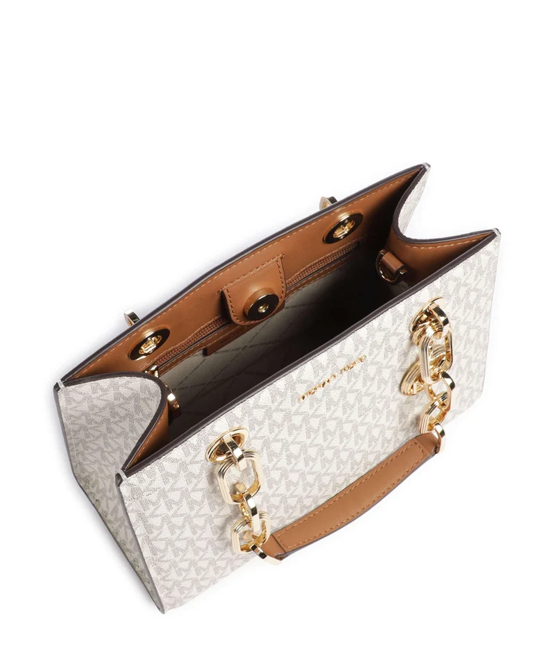 Michael Kors Cynthia Handtasche vanilla/acorn