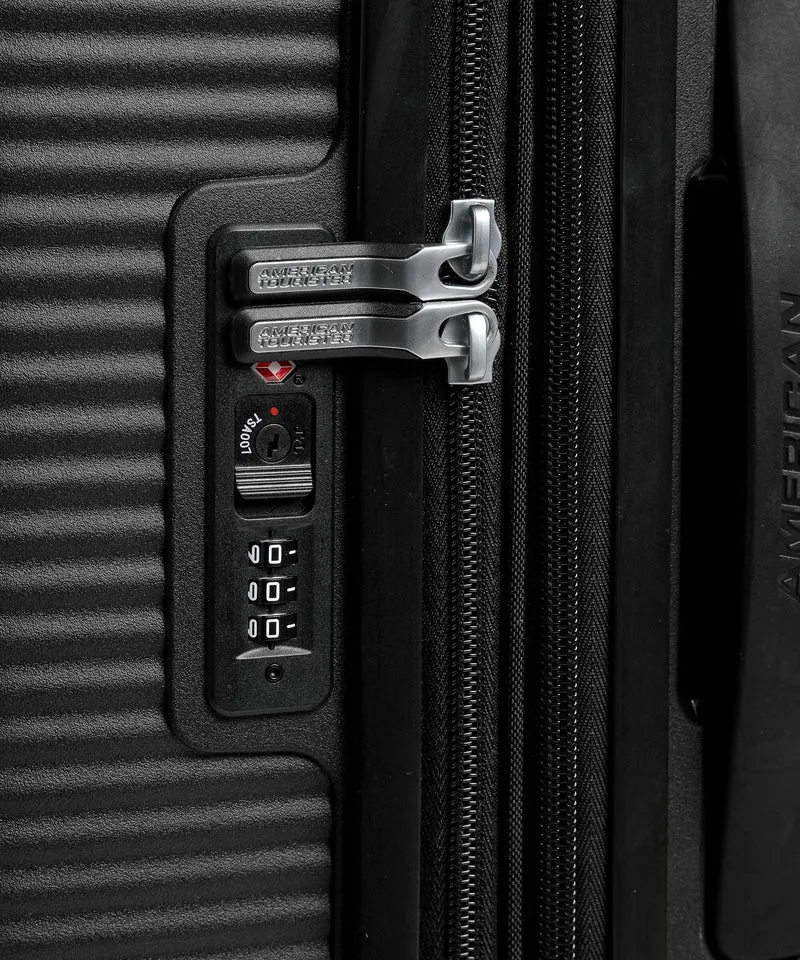 American Tourister Soundbox 4-Rollen Trolley bass black