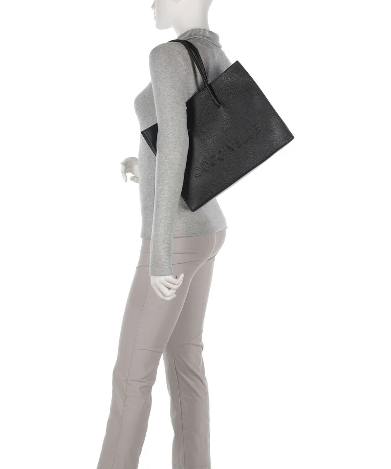 Coccinelle Myrtha Maxi Logo Shopper noir