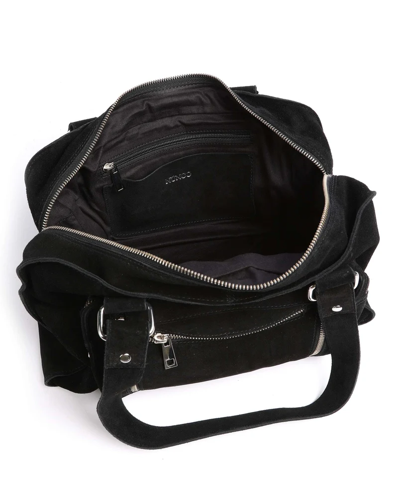 Núnoo New Suede Mille Shopper black