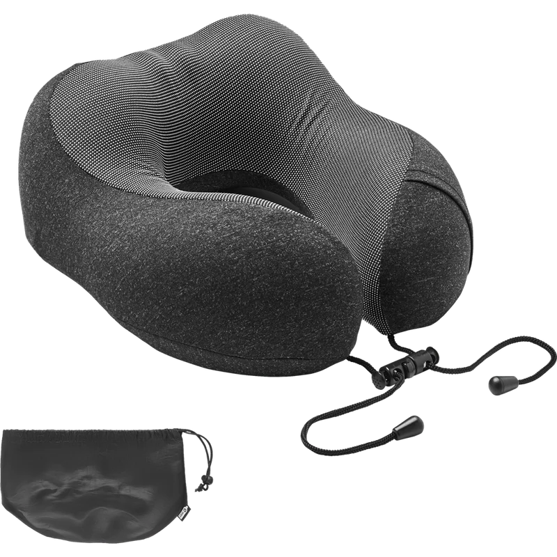 Travel Pillow with Drawstring Bag