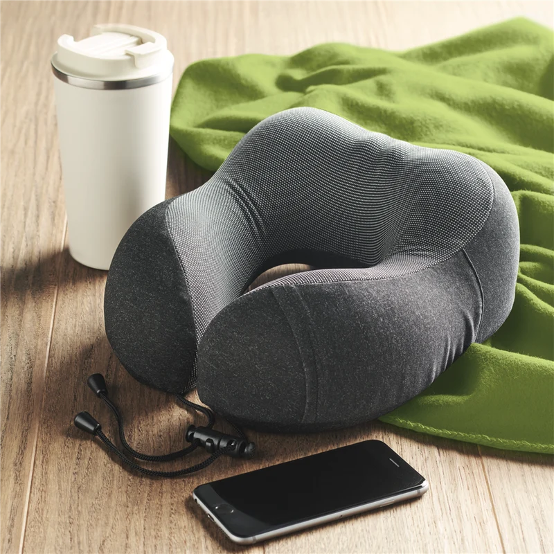 Travel Pillow with Drawstring Bag