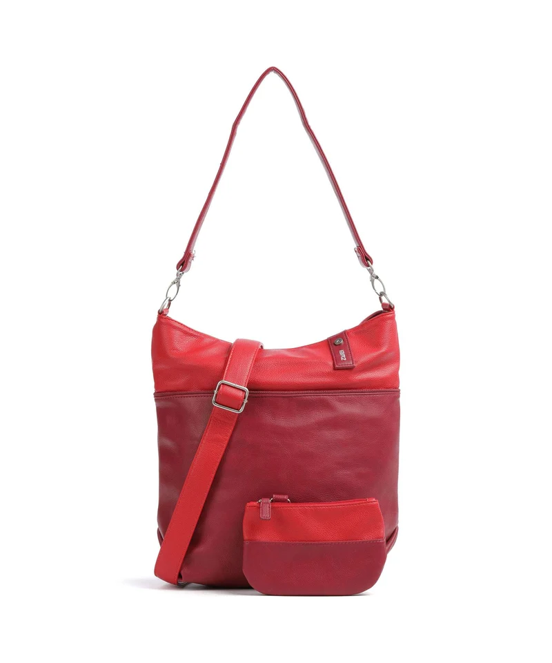 Zwei Jana J12 Beuteltasche cherry