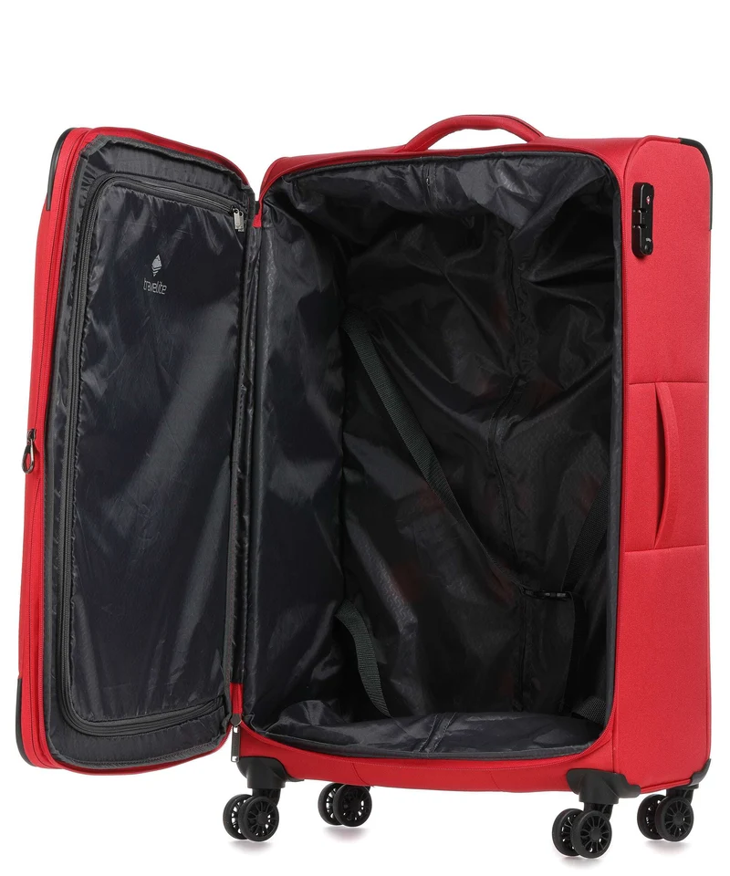 Travelite Chios 4-Rollen Trolley rot