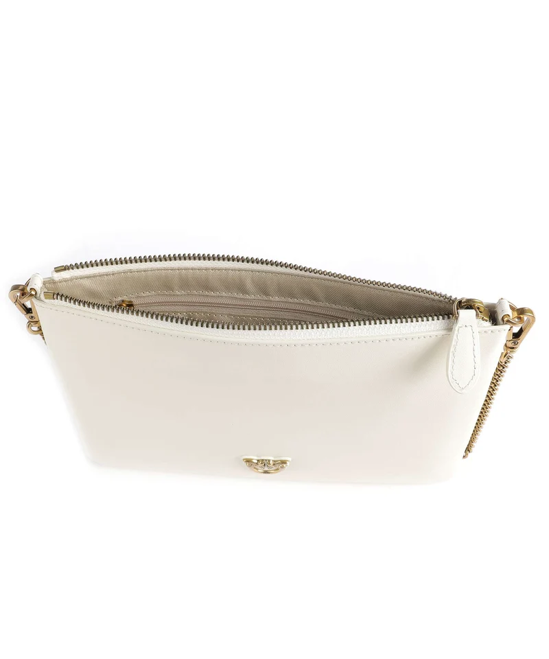 Pinko Flat Classic Umhängetasche bianco seta/antique gold