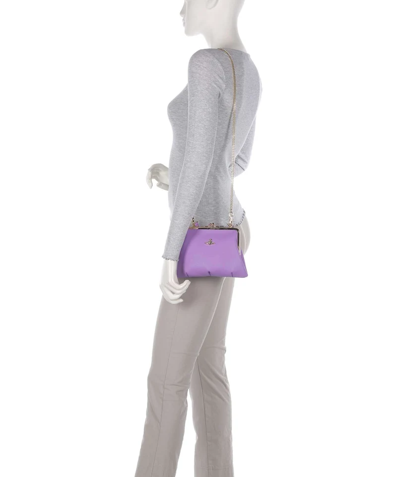 Vivienne Westwood Granny Frame Saffiano Umhängetasche lilac