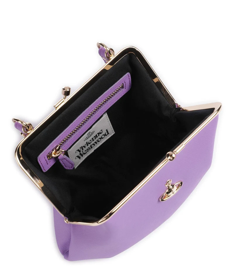 Vivienne Westwood Granny Frame Saffiano Umhängetasche lilac