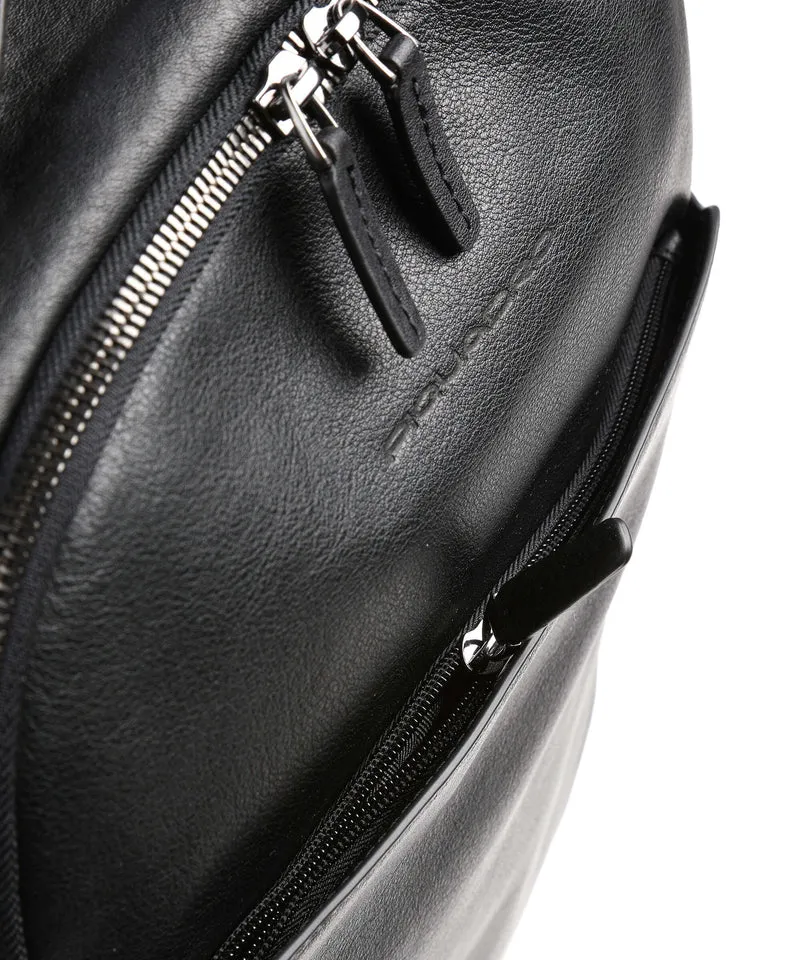 Piquadro Black Square Laptop-Rucksack black