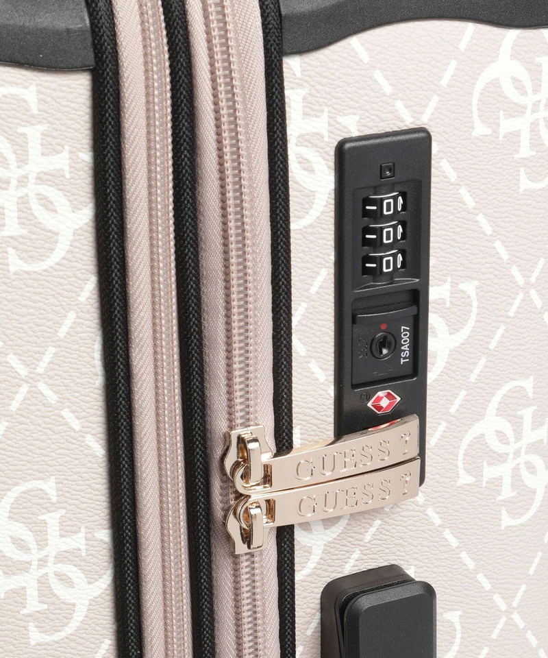 Guess Berta Maxi 4G 4-Rollen Trolley sand logo