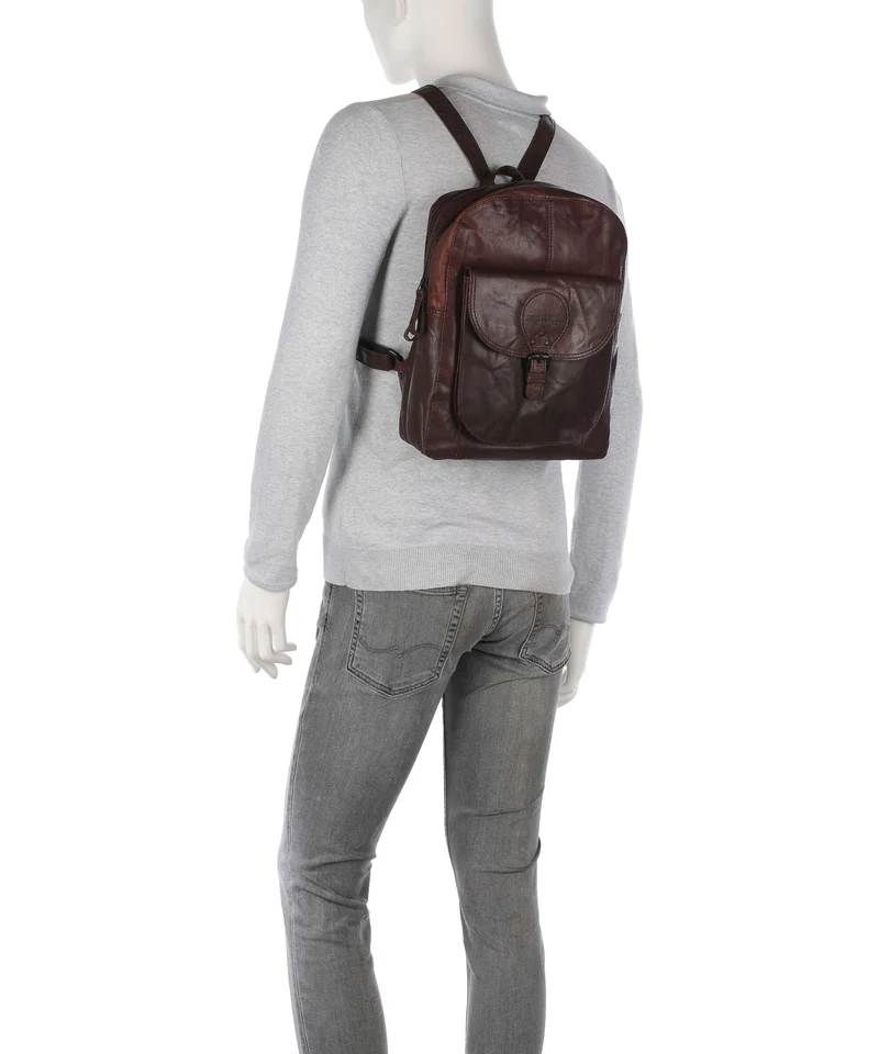 Spikes & Sparrow Bronco May Rucksack dark brown