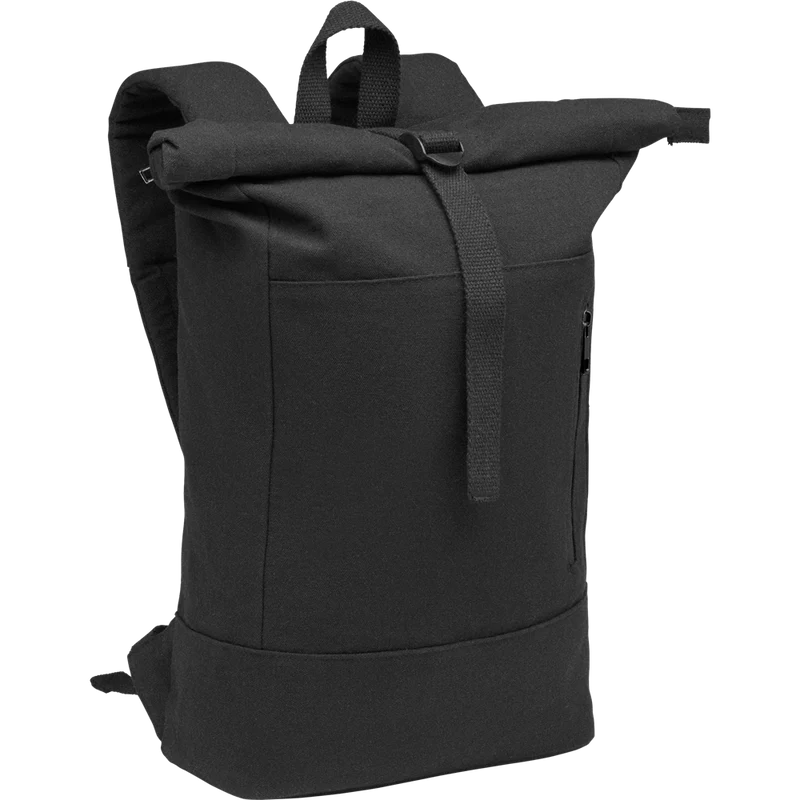 Rolltop Laptop Backpack in Recycled Cotton
