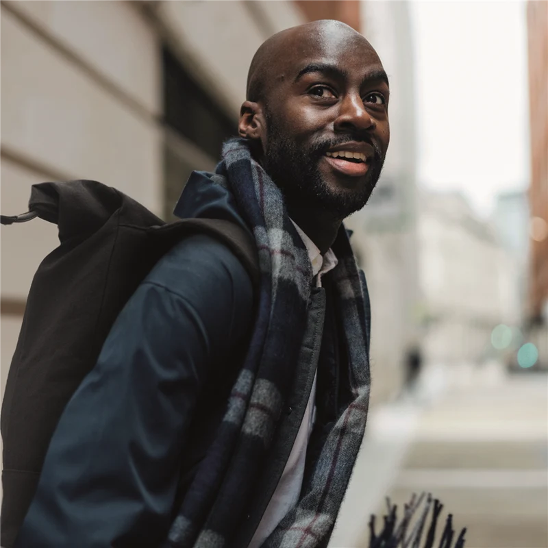 Rolltop Laptop Backpack in Recycled Cotton