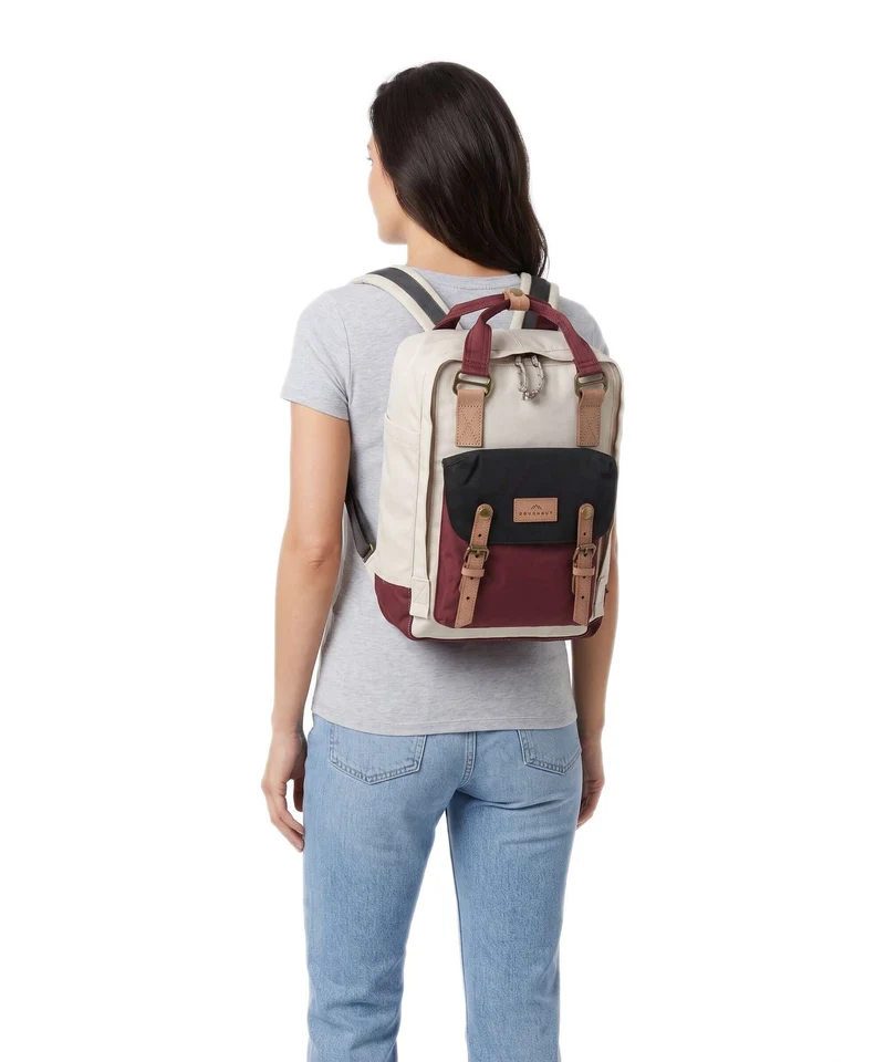Doughnut Reborn Macaroon Rucksack stone/wine