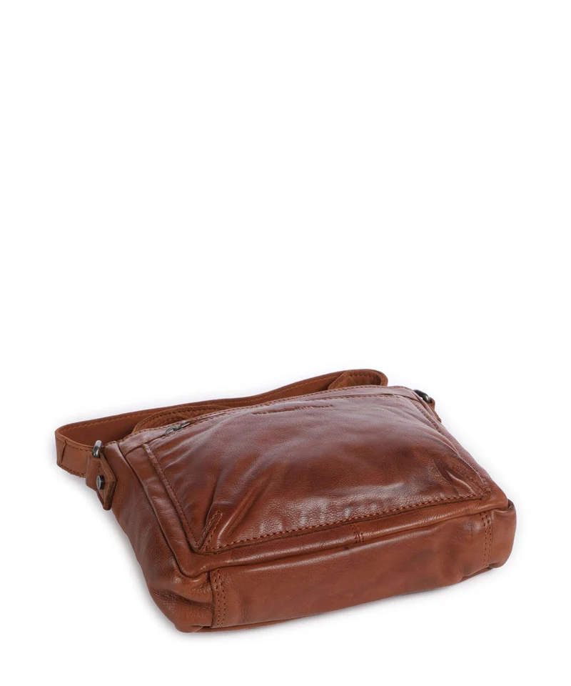 The Chesterfield Brand Washed Waxed Cow Aston Umhängetasche cognac