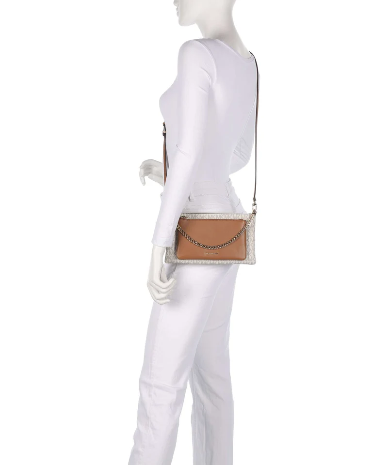 Michael Kors Jet Set Umhängetasche vanilla/acorn