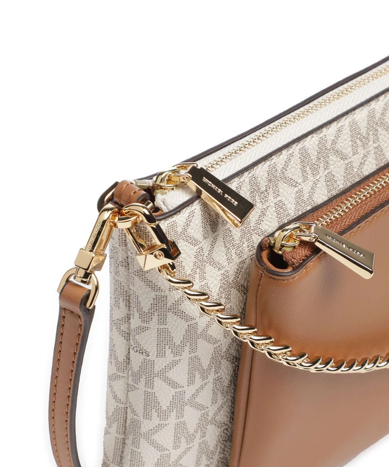 Michael Kors Jet Set Umhängetasche vanilla/acorn
