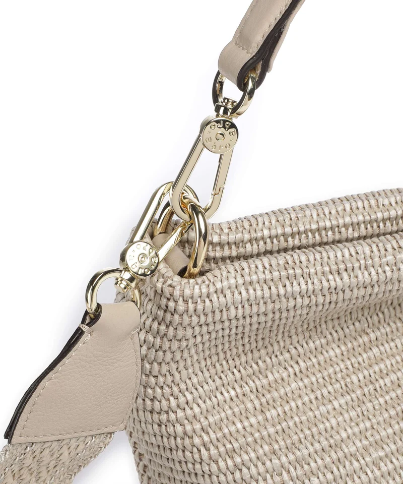 Abro Raffia Kaia Beuteltasche sahara