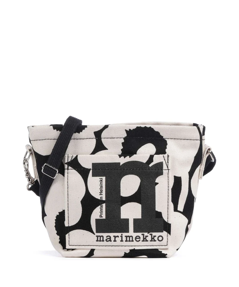 Marimekko Mono Unikko Mini Umhängetasche cotton/black