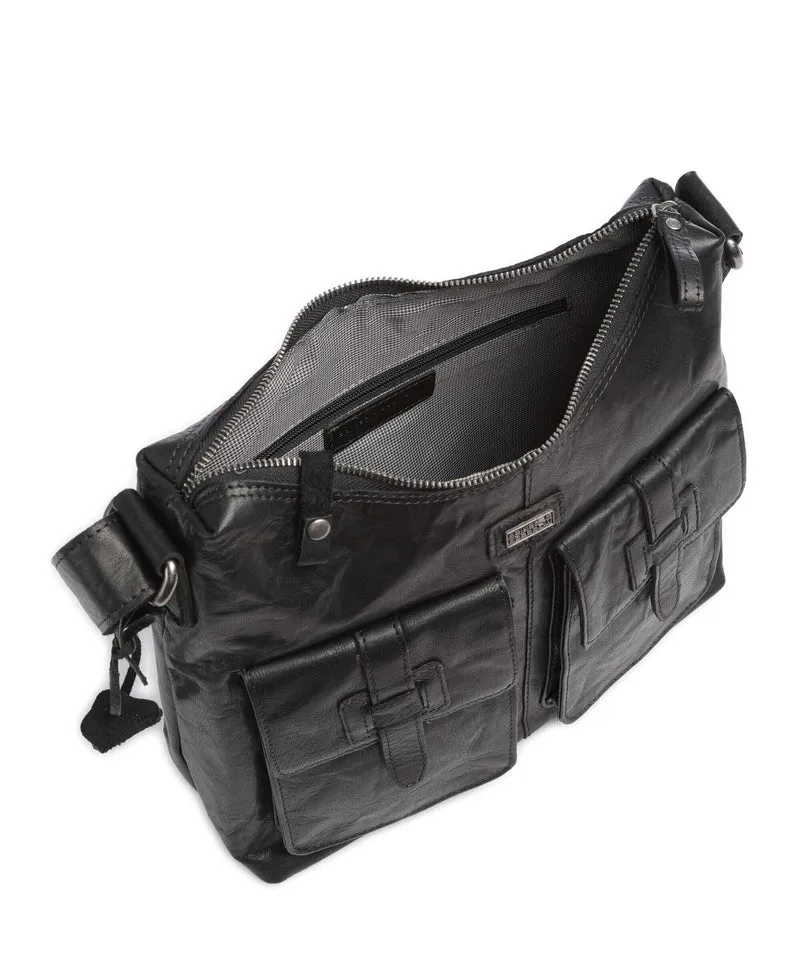 Spikes & Sparrow Bronco Beuteltasche schwarz
