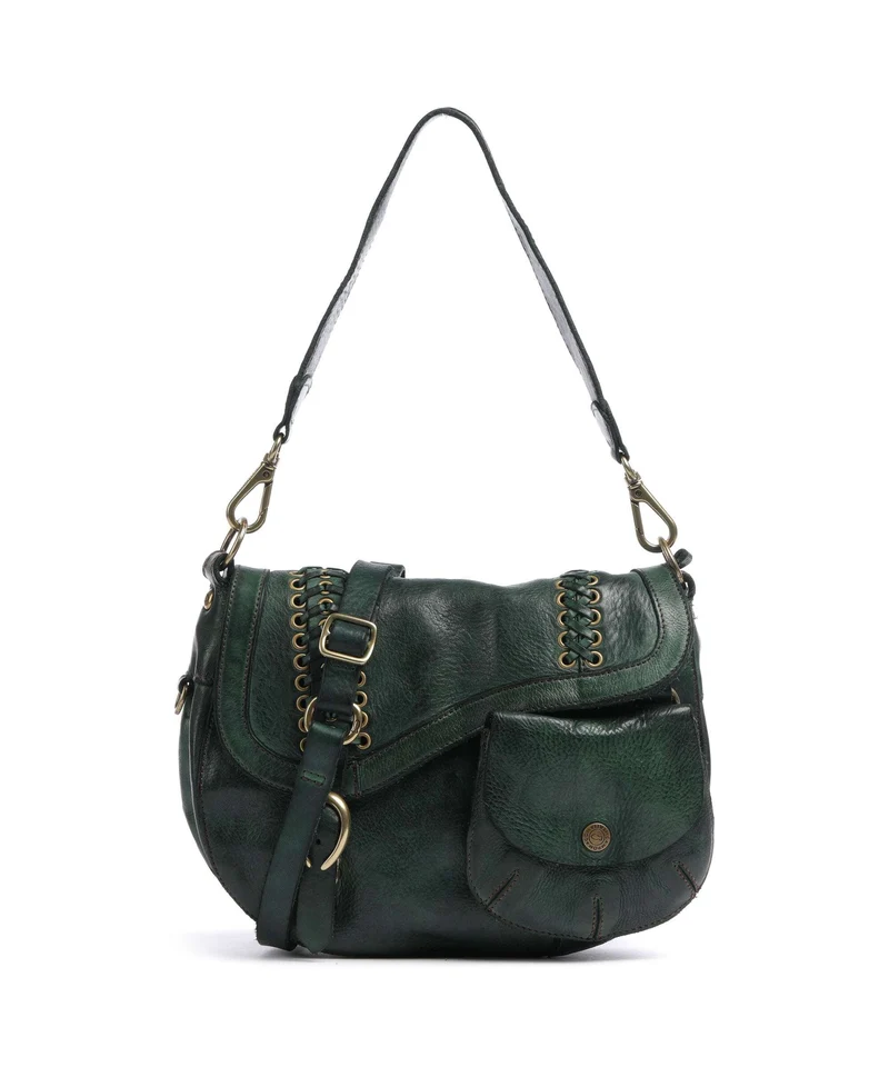 Campomaggi Schultertasche green bottle