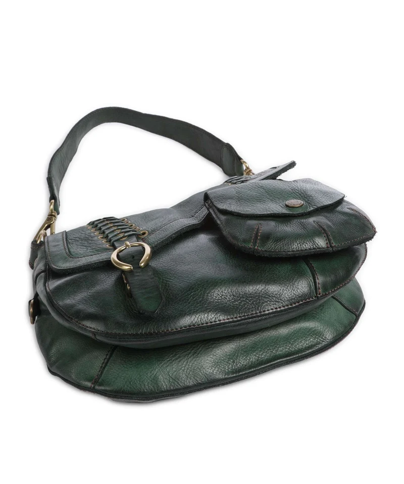 Campomaggi Schultertasche green bottle