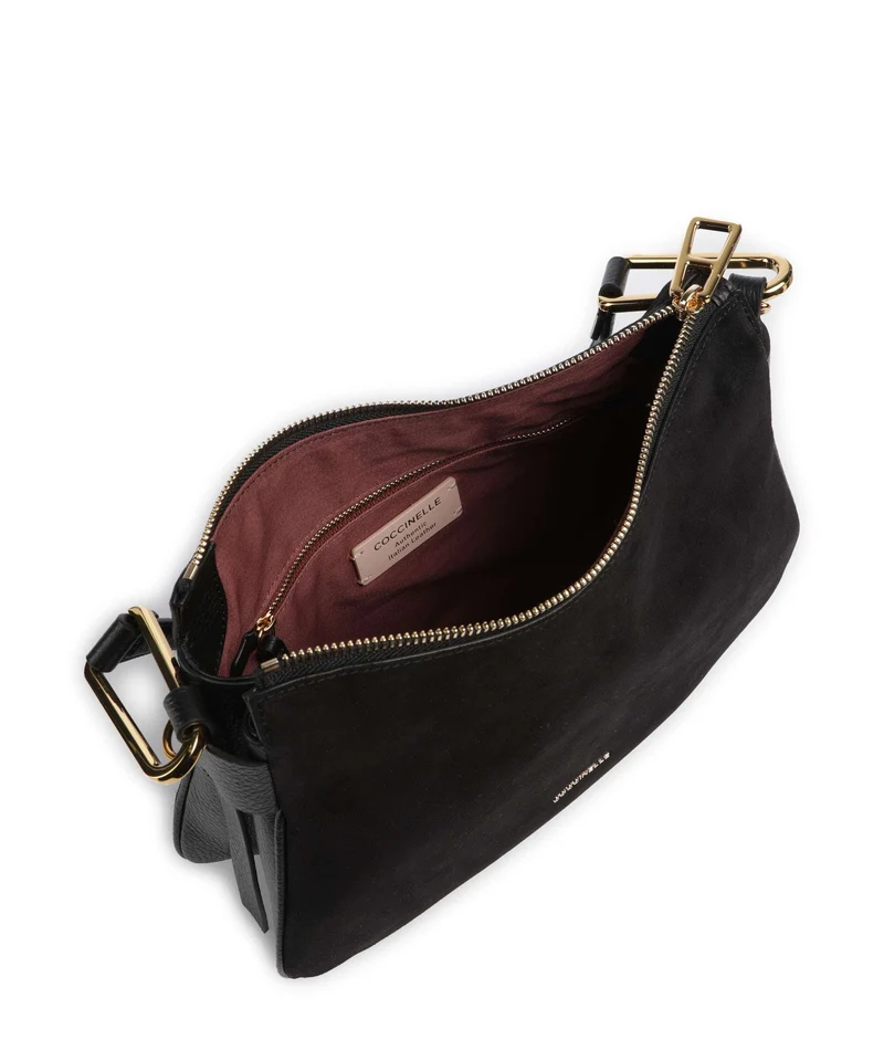 Coccinelle Magie Suede Beuteltasche noir