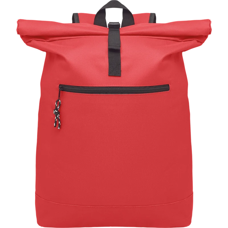 Rolltop Laptop Backpack with Padded Back