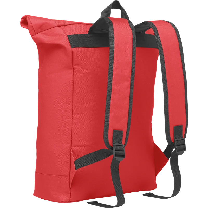 Rolltop Laptop Backpack with Padded Back