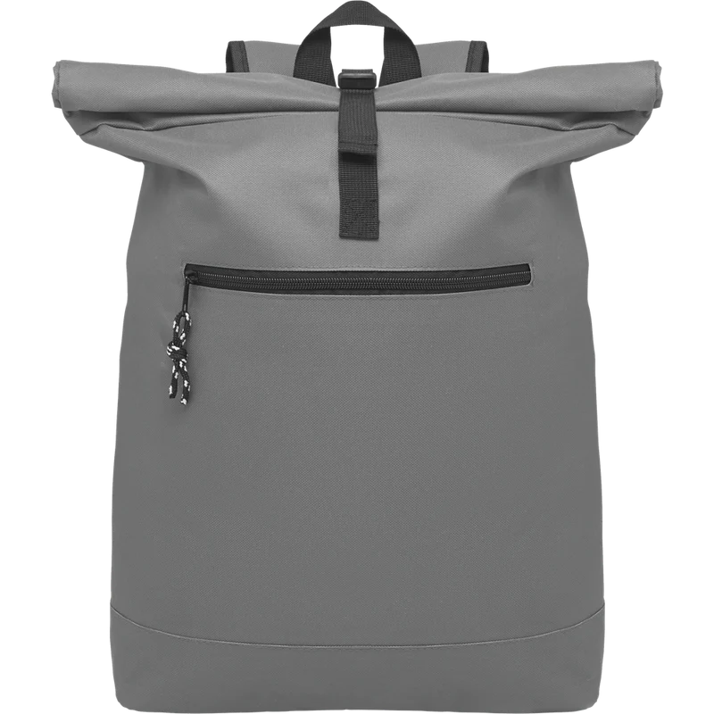 Rolltop Laptop Backpack with Padded Back