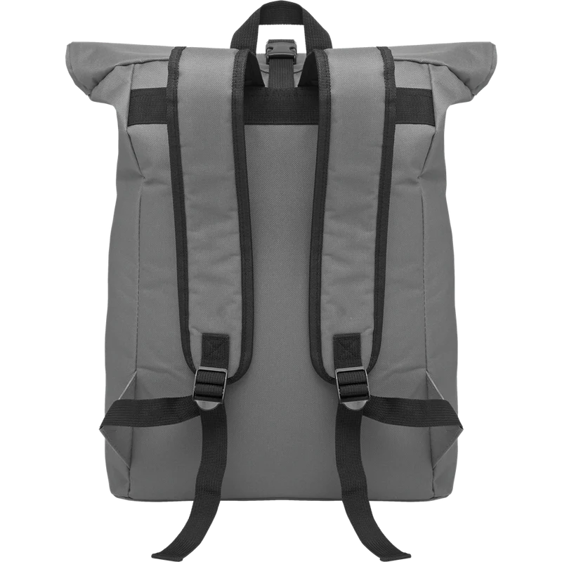Rolltop Laptop Backpack with Padded Back