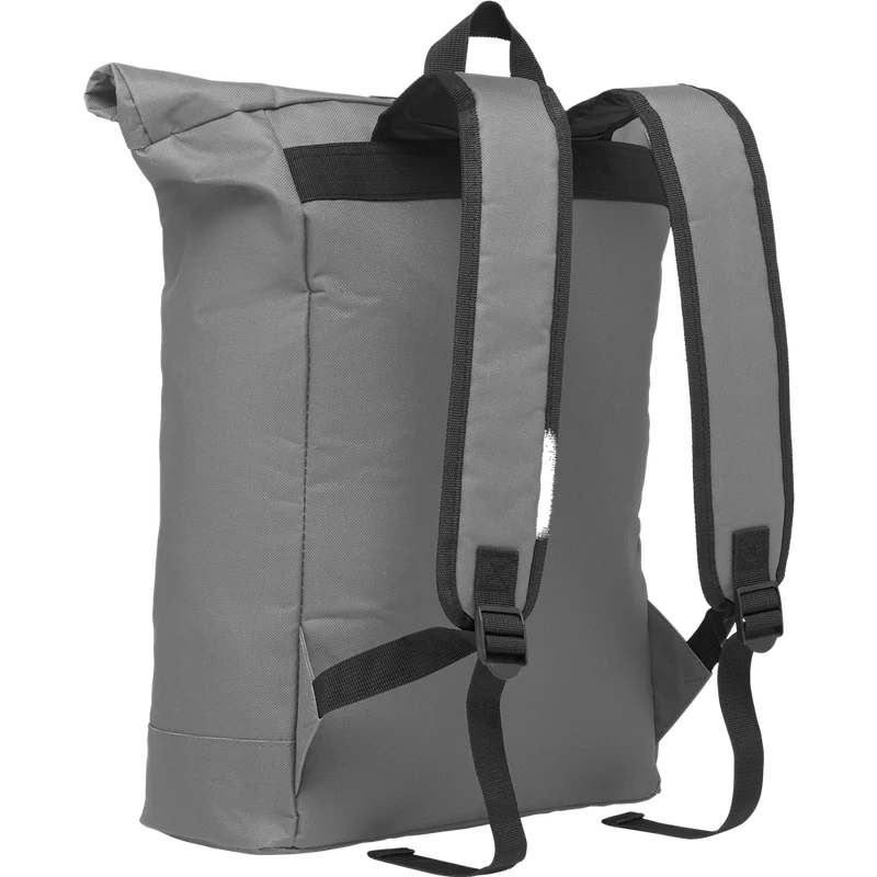 Rolltop Laptop Backpack with Padded Back