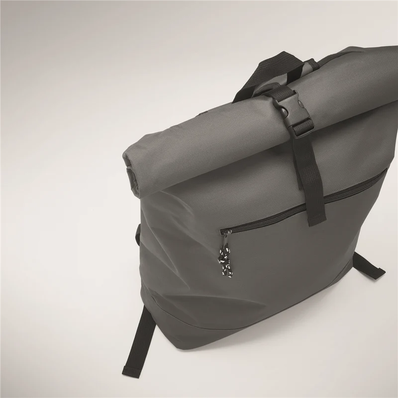Rolltop Laptop Backpack with Padded Back