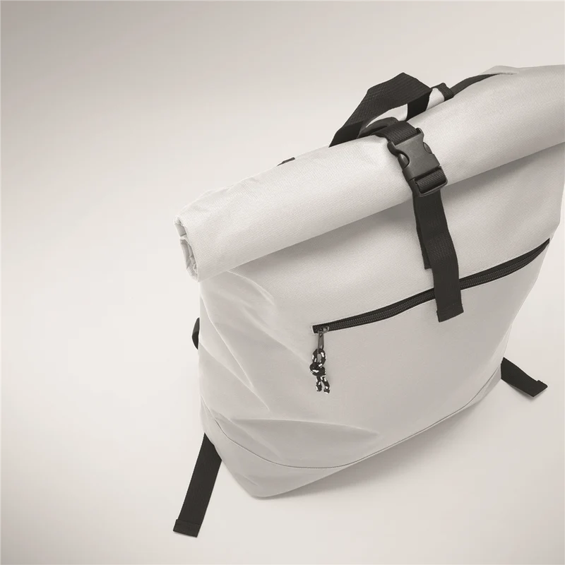 Rolltop Laptop Backpack with Padded Back