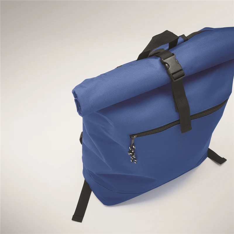 Rolltop Laptop Backpack with Padded Back
