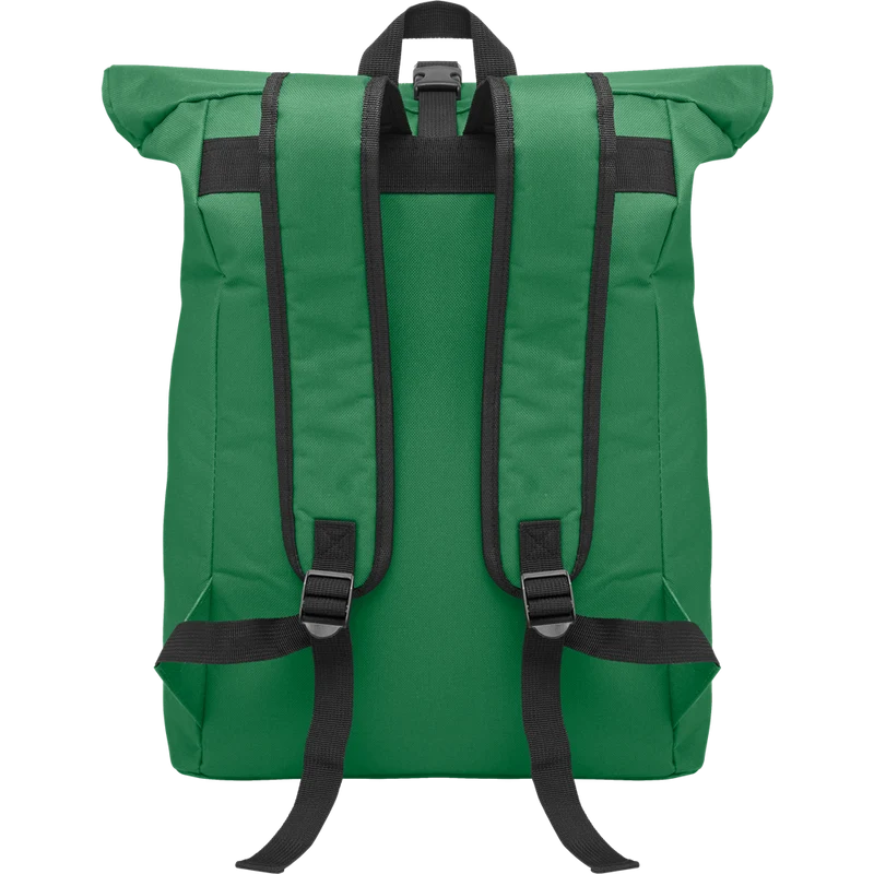 Rolltop Laptop Backpack with Padded Back